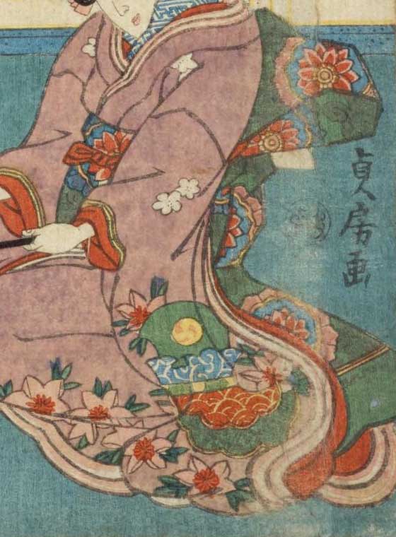 【一灯】nb6828 内裏雛図 三月掛 桃の節句 五節句